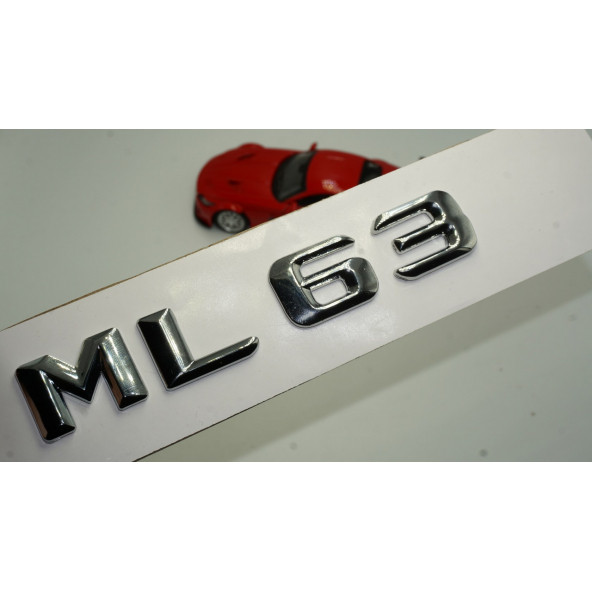 Benz ML 63 Bagaj Krom Metal 3M 3D Yazı Logo