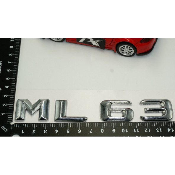Benz ML 63 Bagaj Krom Metal 3M 3D Yazı Logo - 5