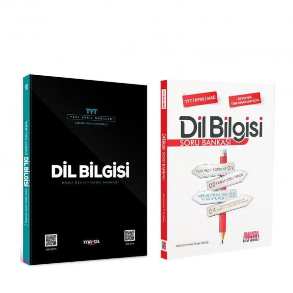 Marka ve AKM TYT Dil Bilgisi Soru Bankası Seti 2 Kitap