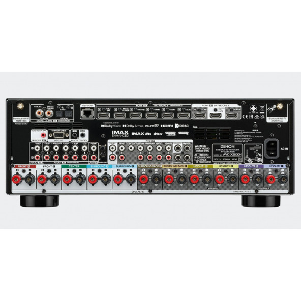 Denon AVC-X3800H 8K 9.4 Kanal Receiver Siyah - 4