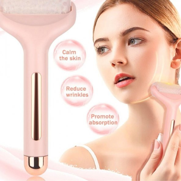 Ice Roller Buz Silindiri Terapi Etkili Yüz Derma Masaj ve Cilt Soğutma Bakım Aleti - 4