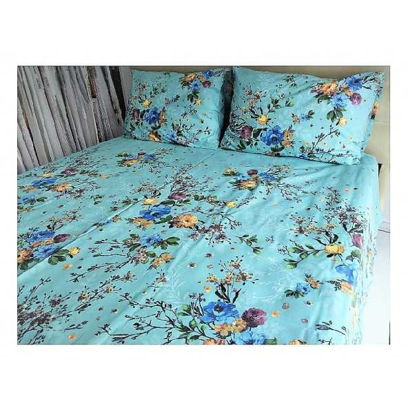 Çift Kişilik Nevresim Takımı -Bahar çicekli - 4