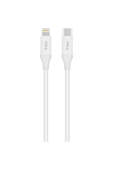 Ttec Type-C Lightning Hızlı Şarj Kablosu 150 cm Beyaz 2DK40B