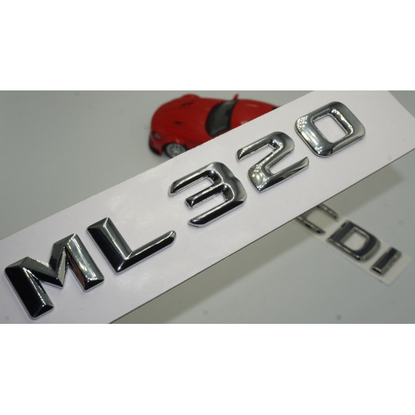 Benz ML 320 CDI Bagaj Krom Metal 3M 3D Yazı Logo