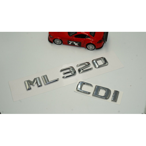 Benz ML 320 CDI Bagaj Krom Metal 3M 3D Yazı Logo - 2