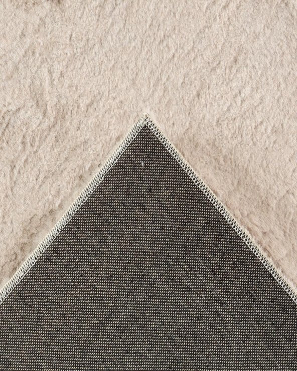 Jassrug Fuzzy Kürk Halı 120x180 Bej - 2