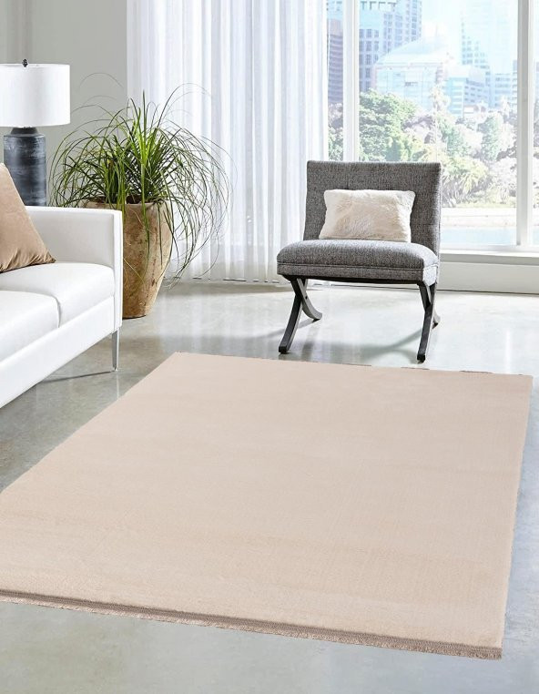 Jassrug Royal Püsküllü Halı 160x220 Açık Vizon - 1