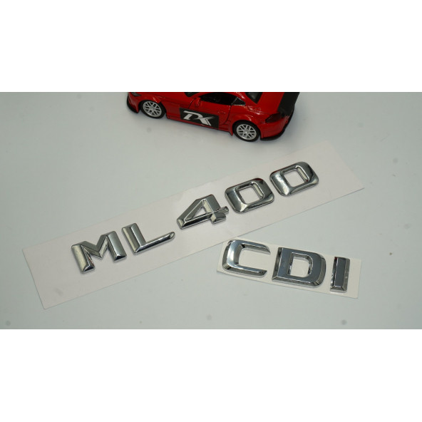 Benz ML 400 CDI Bagaj Krom Metal 3M 3D Yazı Logo - 2