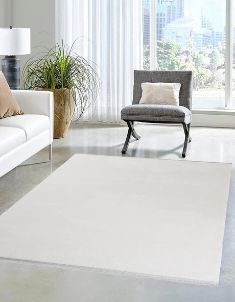 Jassrug Royal Püsküllü Kaymaz Taban Halı 160x220 Optik