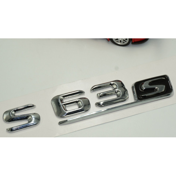 S63S Bagaj Krom Metal 3M 3D Yazı Logo - Resim 3