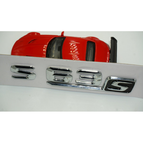 S63S Bagaj Krom Metal 3M 3D Yazı Logo - Resim 4