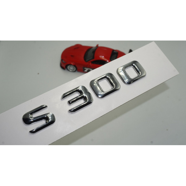 Benz S300 Bagaj Krom Metal 3M 3D Yazı Logo