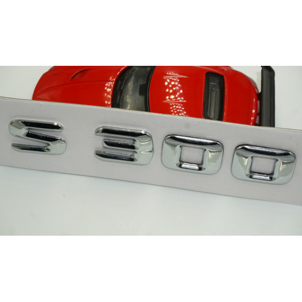 Benz S300 Bagaj Krom Metal 3M 3D Yazı Logo - 4