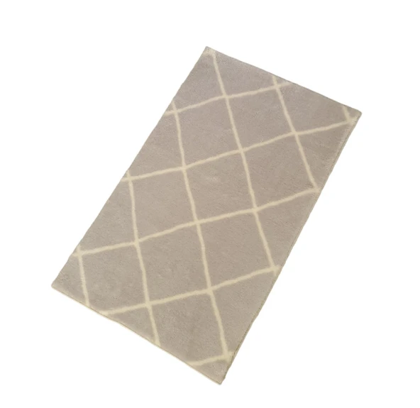 Jassrug Royal Kaymaz Taban Banyo Halısı 50x80 Diamond Gri