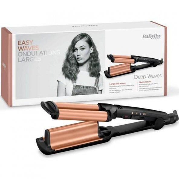 Babyliss W2447E Deep Waver Su Dalgası Maşası Pembe - 3