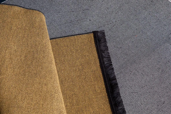 Jassrug Saçaklı Dokuma Kilim 120x180 Hardal - 2
