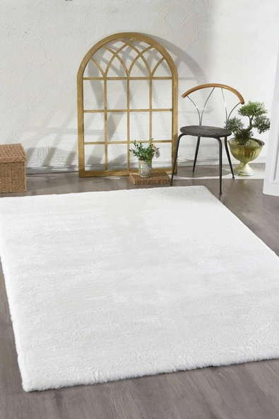 Jassrug Tavşan Tüyü Kürk Halı 120x180 Optik - 2
