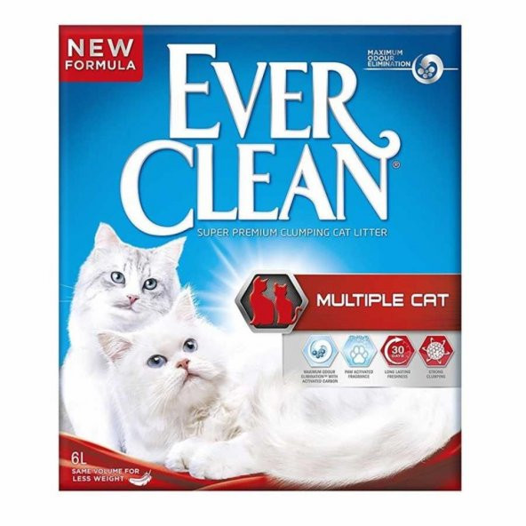 Ever Clean Multiple Cat Çoklu Kedi Kumu 6 Lt