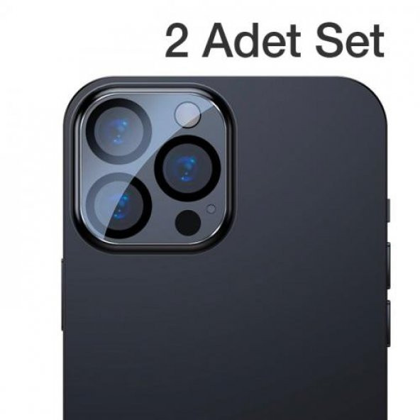 Baseus 2 Adet Set 0.3MM iPhone 13 Pro, 13 Pro Max Ful Kaplama Kamera Koruyucu, Çizilmez, Toz Tutmaz - 4