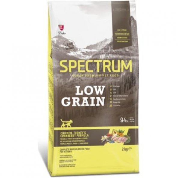 Spectrum Low Grain Hindili 2 kg Yavru Kedi Mamasıı