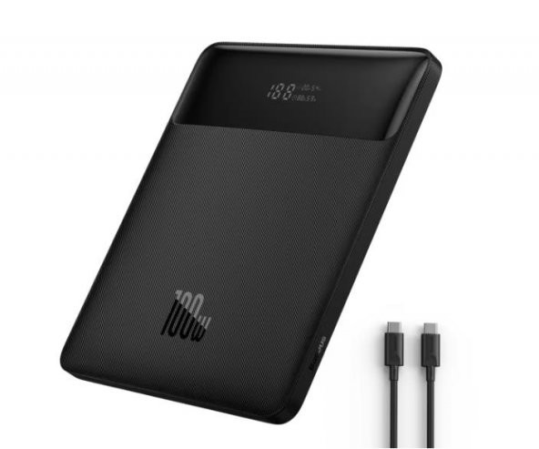 Baseus Super Şarj Göstergeli PD 100W 20000mAh Powerbank Macbook Pro Apple Notebook Laptop Powerbank