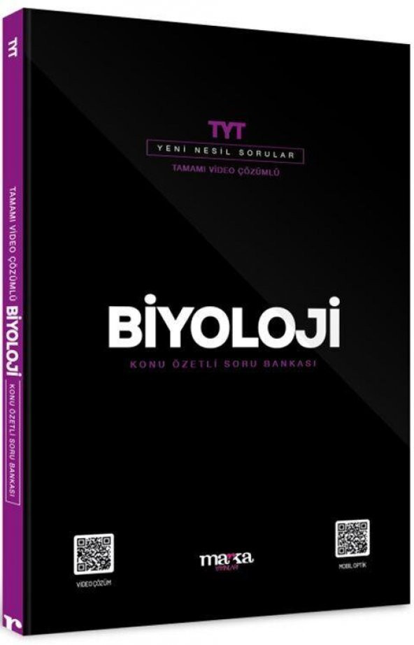 2023 TYT Biyoloji Konu Özetli Yeni Nesil Soru Bankası Tamamı Video Çözümlü Marka Yayınları