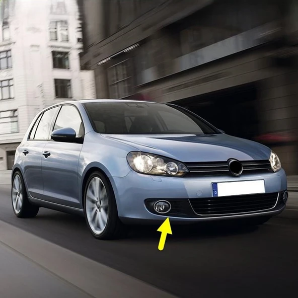 VW Golf 6 2009-2012 Sağ Sis Farı Çerçevesi Kromlu 5K0853666