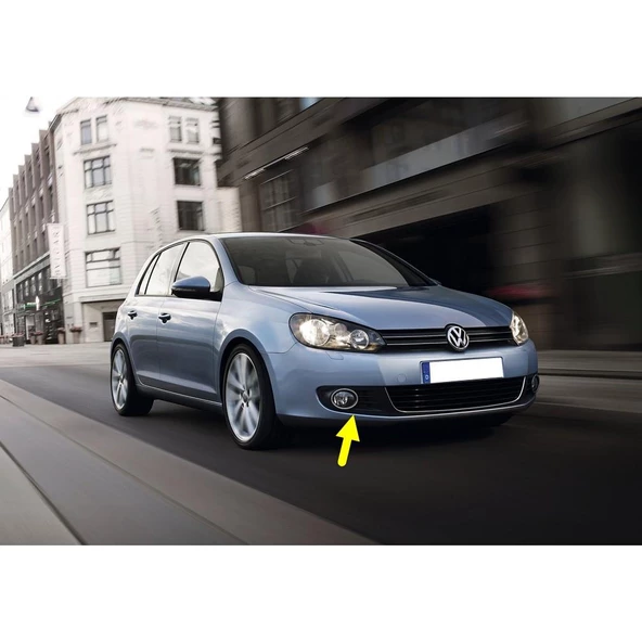 VW Golf 6 2009-2012 Sağ Sis Farı Çerçevesi Kromlu 5K0853666