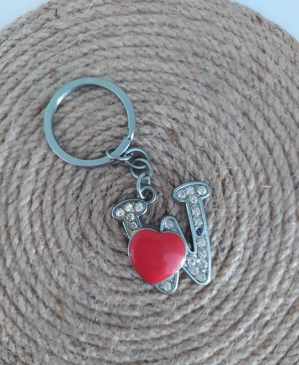 Anahtarlık Harf Kalp Anahtarlık Çanta Araba Cüzdan Süsü Aksesuar ürün görseli