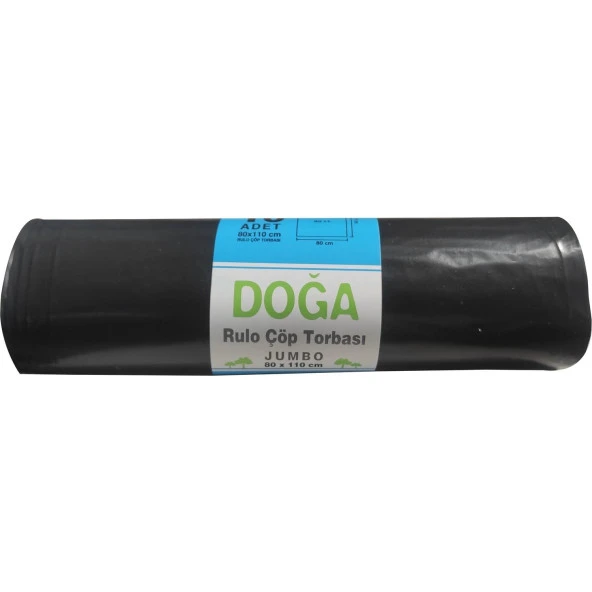 Ecoplast Battal Boy Çöp Torbası Poşeti - 400 Gr. - 90 Litre - 80 x 110 Cm / 10 Adetlik 3 Rulo - Resim 3