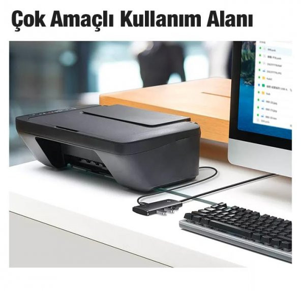 Baseus 0.25CM  5Gbps Veri Aktarım 4 Portlu Type-C to USB 3.0 Dönüştürücü Çevirici Hub Tak Çalıştır - 4