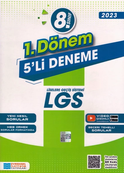 EVRENSEL 8.SINIF LGS 1. DÖNEM 5 Lİ DENEME