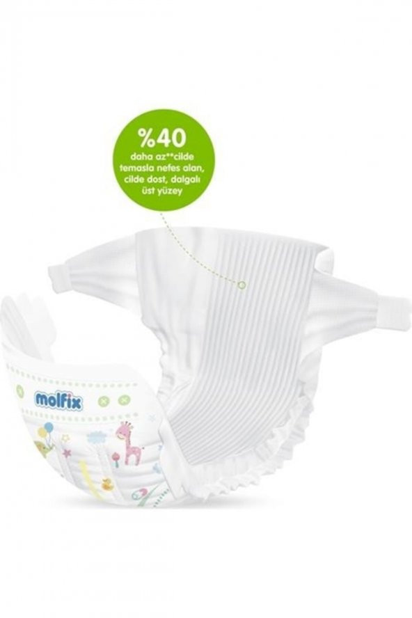 Molfix Pure&soft Bebek Bezi Mini No:2 124 Adet - 4