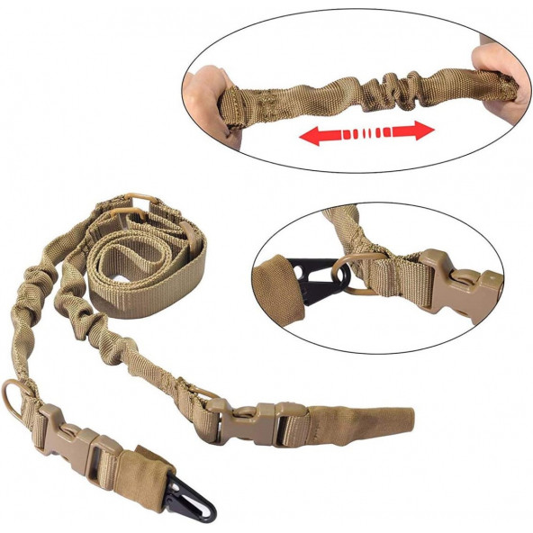 Çift Nokta Taktik Askı Kayışı - Askı Kayış Kemeri - Resim 2