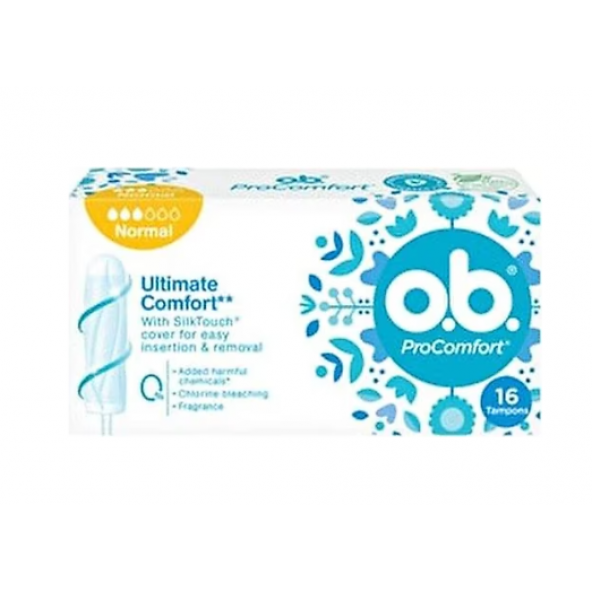 O.B. Pro Ultimate Comfort Normal Tampon 16 Adet