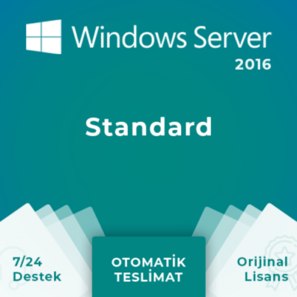 Windows Server 2016 Standard Lisans