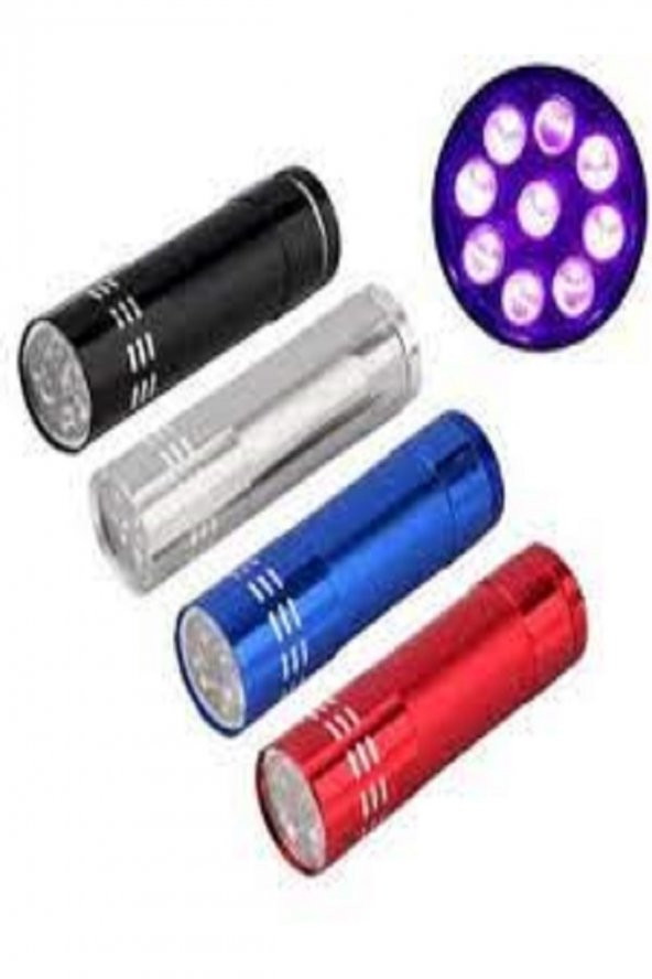 Şafak25 Mini El Feneri Pilli 9 Led Aliminyum Kasa Fener ürün görseli