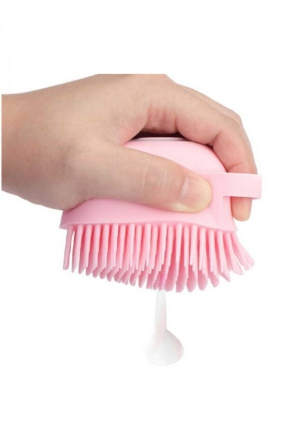 2 Adet Silikon Banyo Duş Jeli Kesesi Hazneli Şampuan Peeling Vücut Masaj Fırçası Bulaşık Fma254151 - 2
