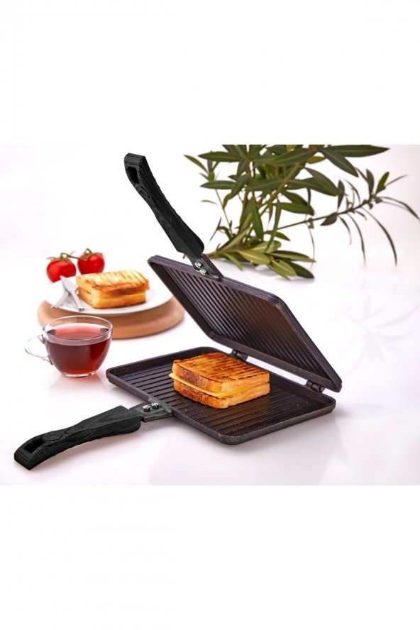 Tospik Granit Döküm Ocak Üstü Tost Makinası ürün görseli