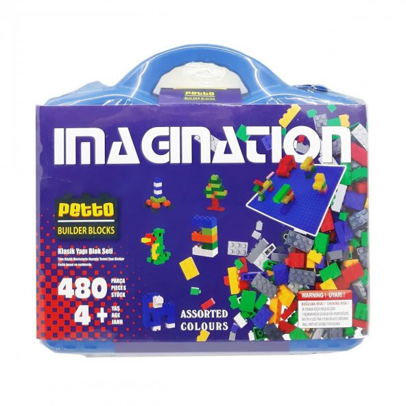 PBB480-1 Çantalı Petto Blok Seti 480 Parça-Gepettoys