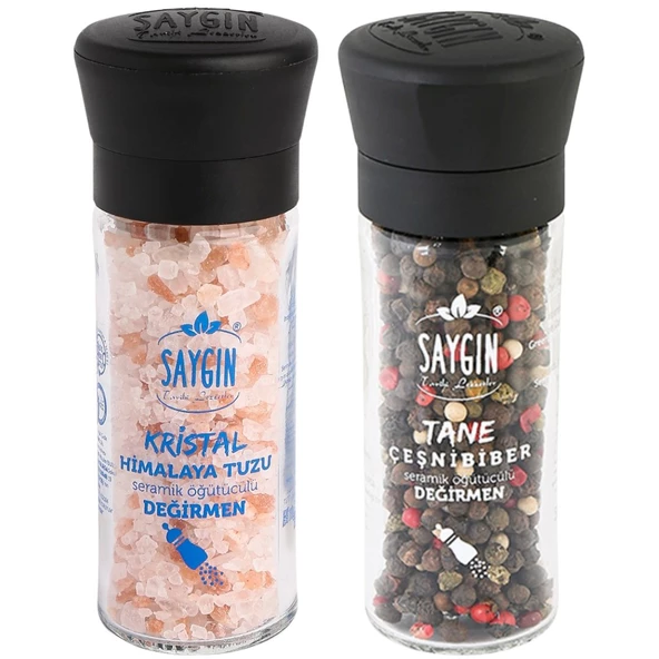 Himalaya Tuzu-Çeşnili Karabiber Değirmen (Seramik Öğütücülü) ürün görseli