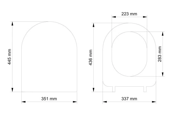 Visam Mimoza Yavaş Kapanan Thermoplast Alttan Sıkmalı Klozet Kapağı 532.001 - 2