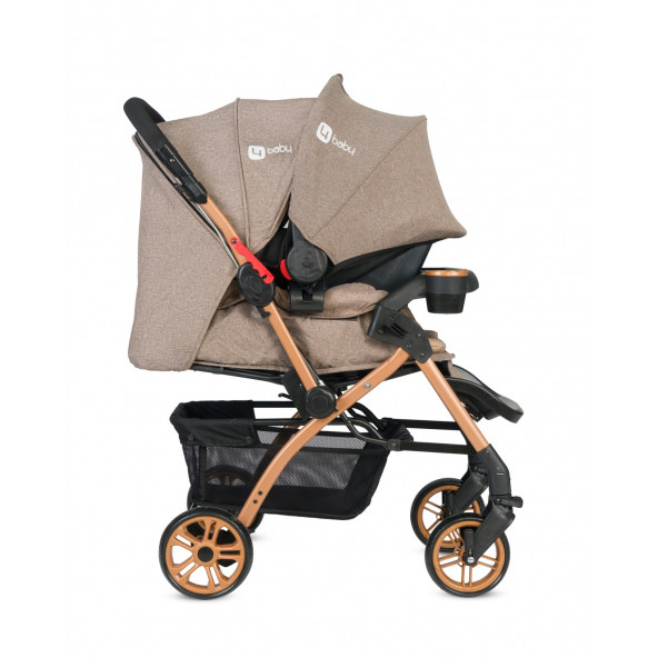 4 Baby AB440 Active Travel Sistem Bebek Arabası Gold/Kahverengi - 2
