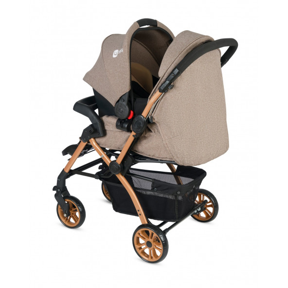 4 Baby AB440 Active Travel Sistem Bebek Arabası Gold/Kahverengi - 3