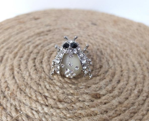 Yüzük Takı Aksesuar Uğur Böceği Ayarlanabilir Kadın Kız Hediye Yüzük