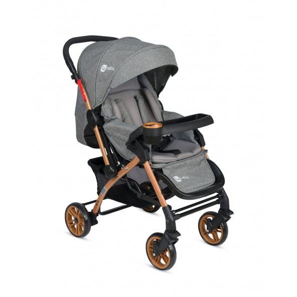 4 Baby AB440 Active Travel Sistem Bebek Arabası Gold/Gri - 4