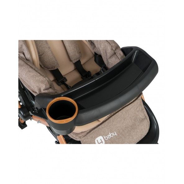 4 Baby AB440 Active Travel Sistem Bebek Arabası Gold/Gri - 5