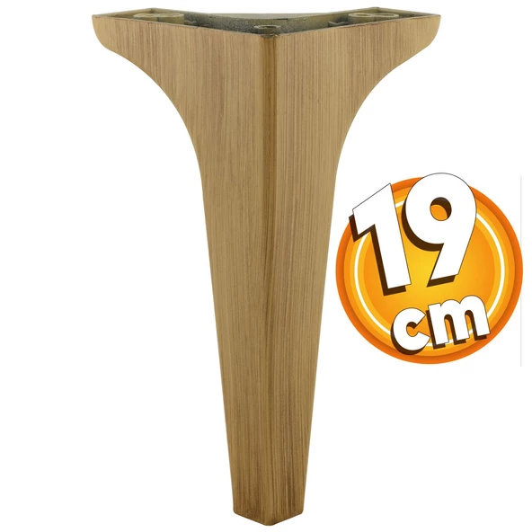 Sedef Lüks Mobilya Kanepe Tv Ünitesi Konsol Koltuk Ayağı 19 Cm Ahşap Desenli Kahverengi Ayakları