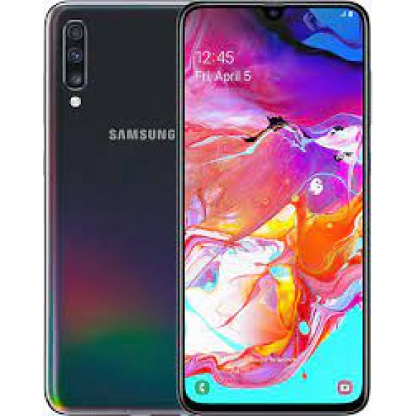 YENİLENMİŞ SAMSUNG A70 128GB SİYAH KUTULU FATURALI 1 YIL GARANTİLİ - 1