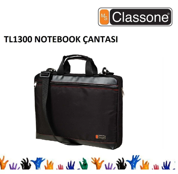 CLASSONE 13--14- Uyumlu Notebook Çantası Siyah Renk TL1300